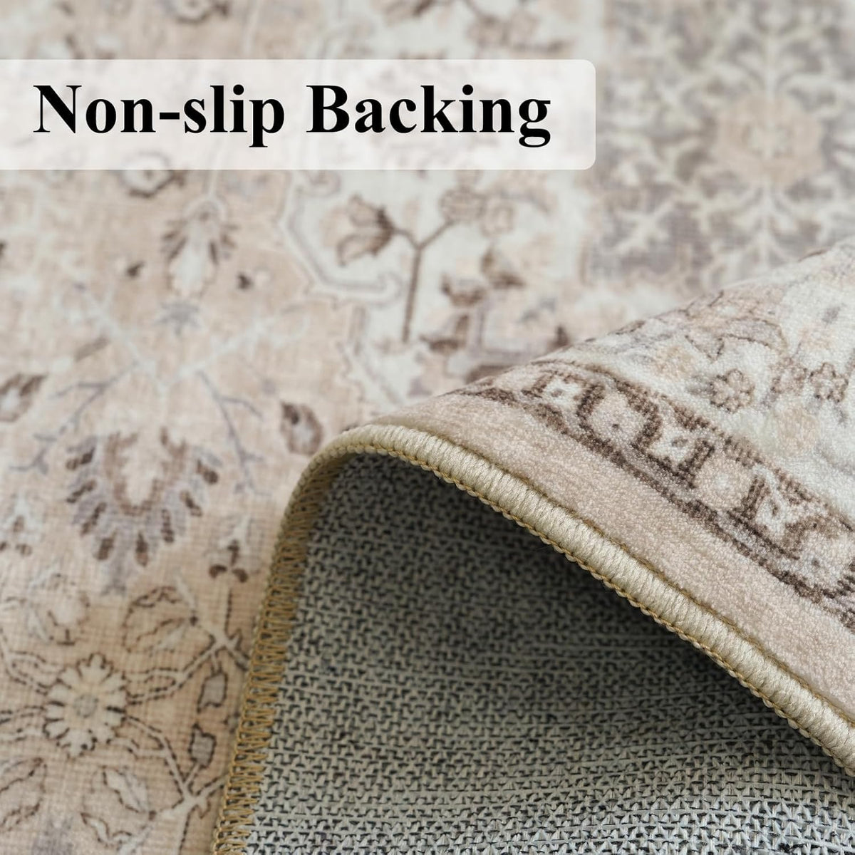 Boho Washable Non Slip Runner Rug