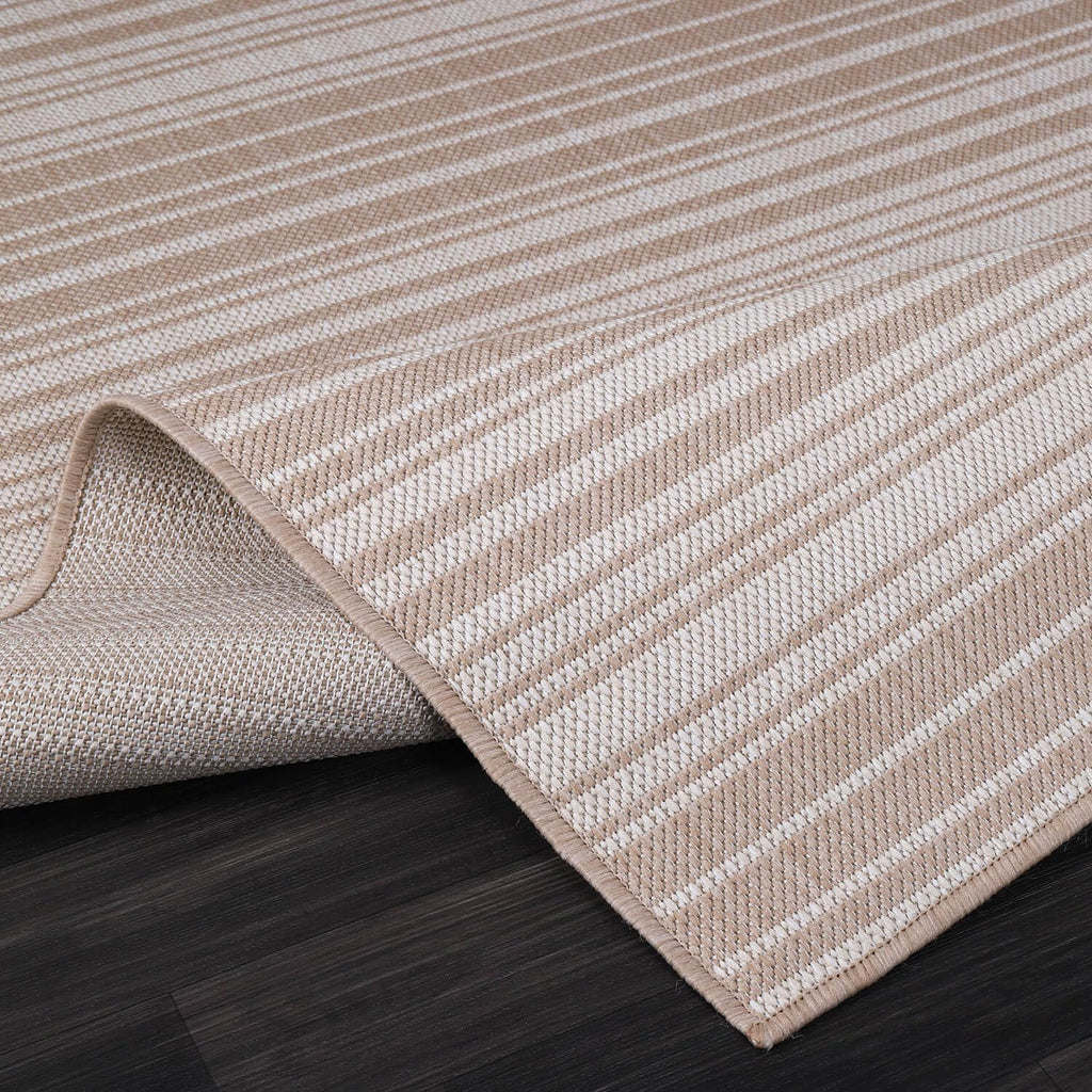 Striped Waterproof Washable Patio Rug