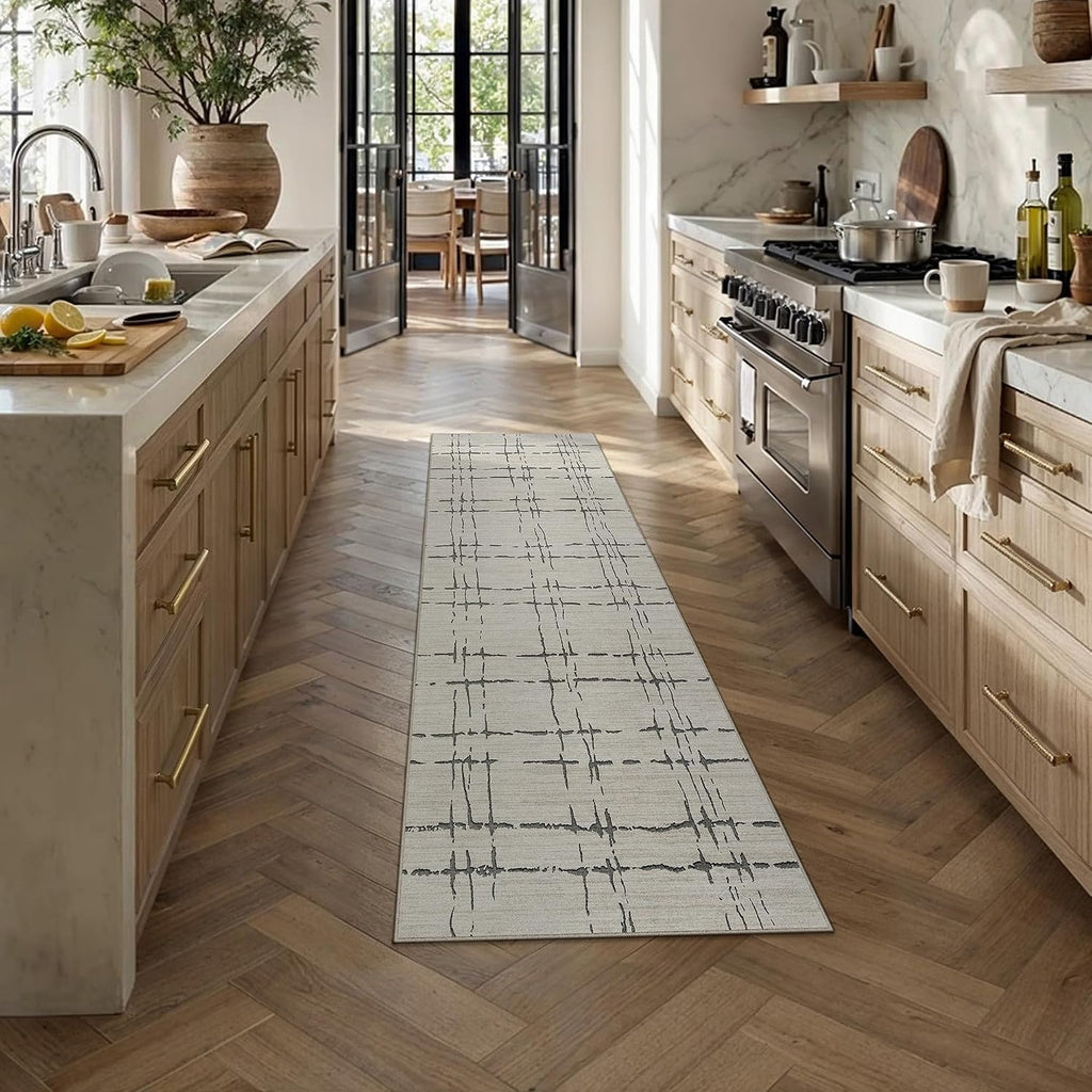 Modern Washable Non Slip Runner Rug
