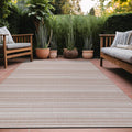 Striped Waterproof Washable Patio Rug