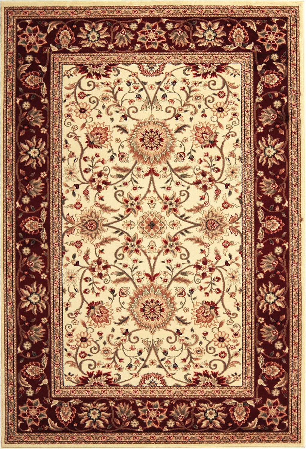 Traditional Oriental Non Shed Area Rug