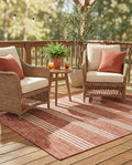 Coastal Washable Striped Outdoor Rug