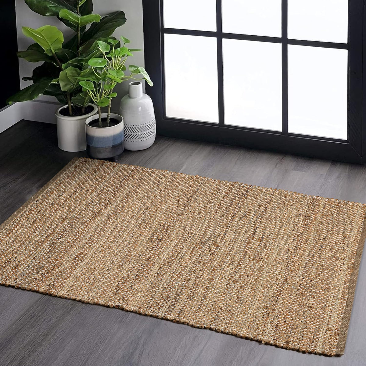 Braided Natural Boho Indoor Outdoor Rug