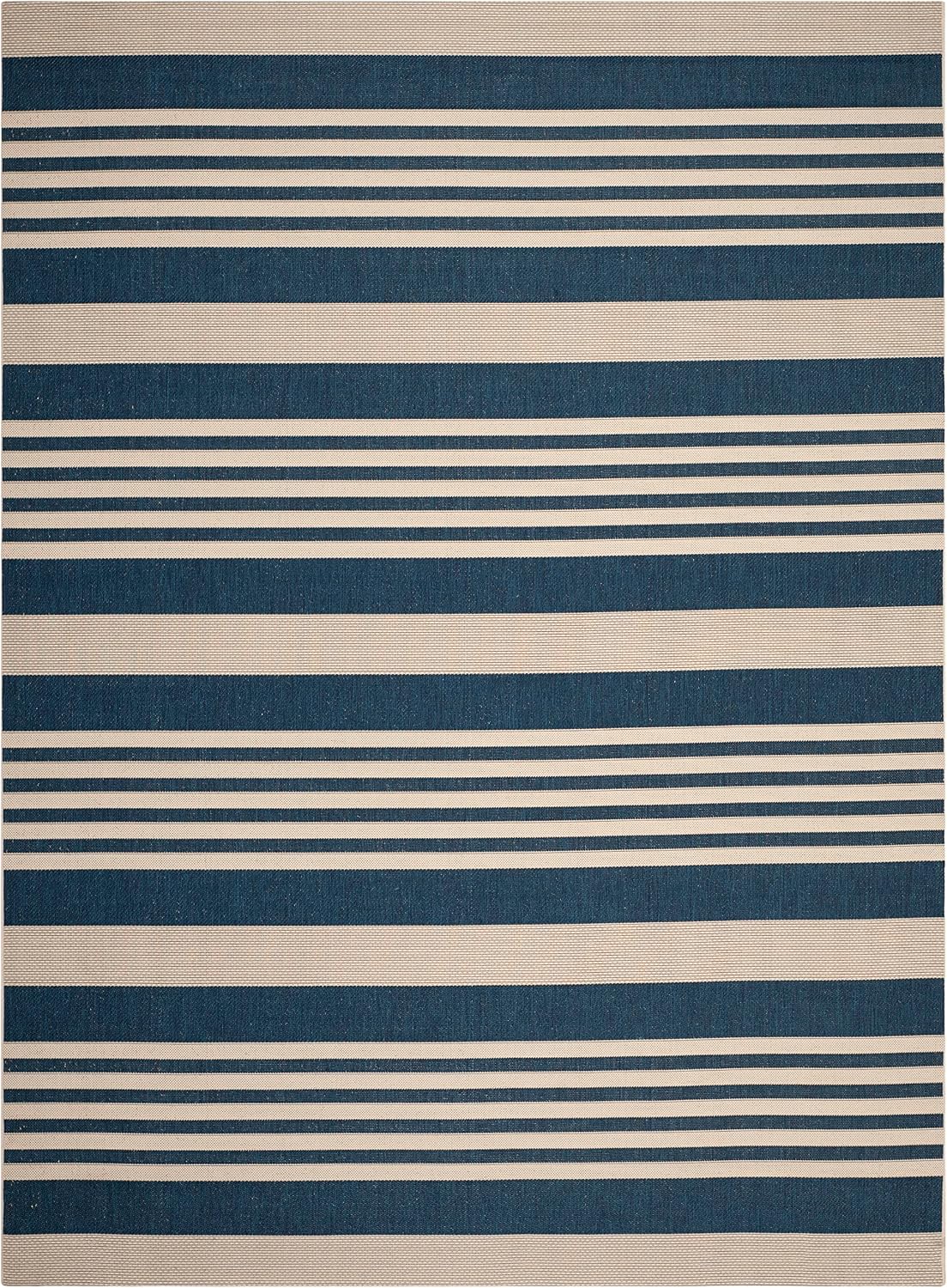 Striped Waterproof Outdoor Patio Rug