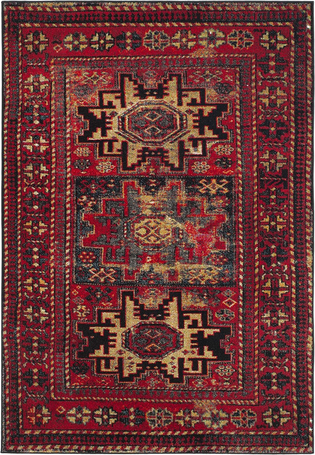 Vintage Persian Oriental Non Shed Rug
