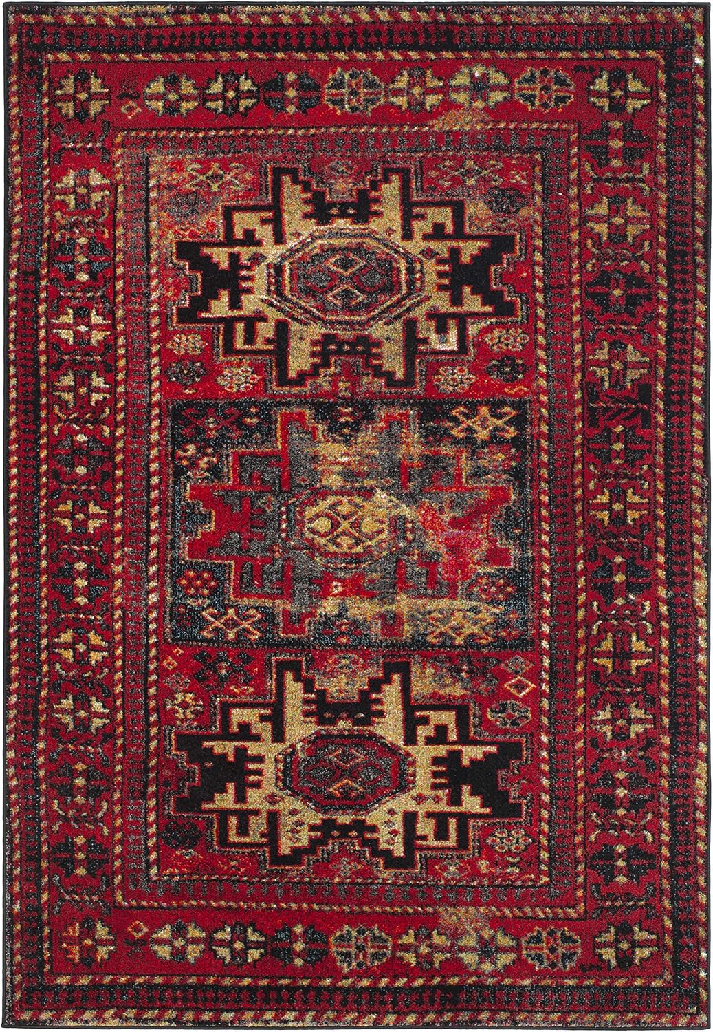 Vintage Persian Oriental Non Shed Rug